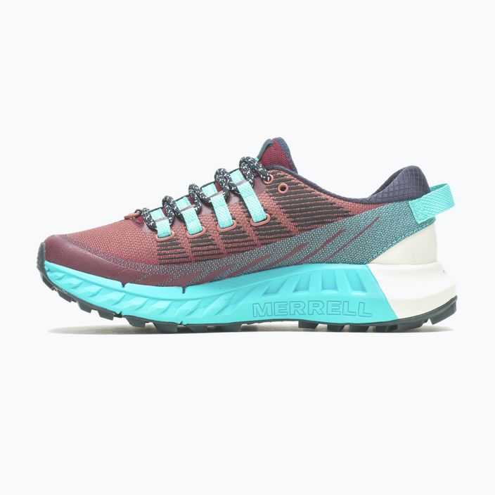 Merrell Agility Peak 4 women's running shoes burgundy-blue J067546 13