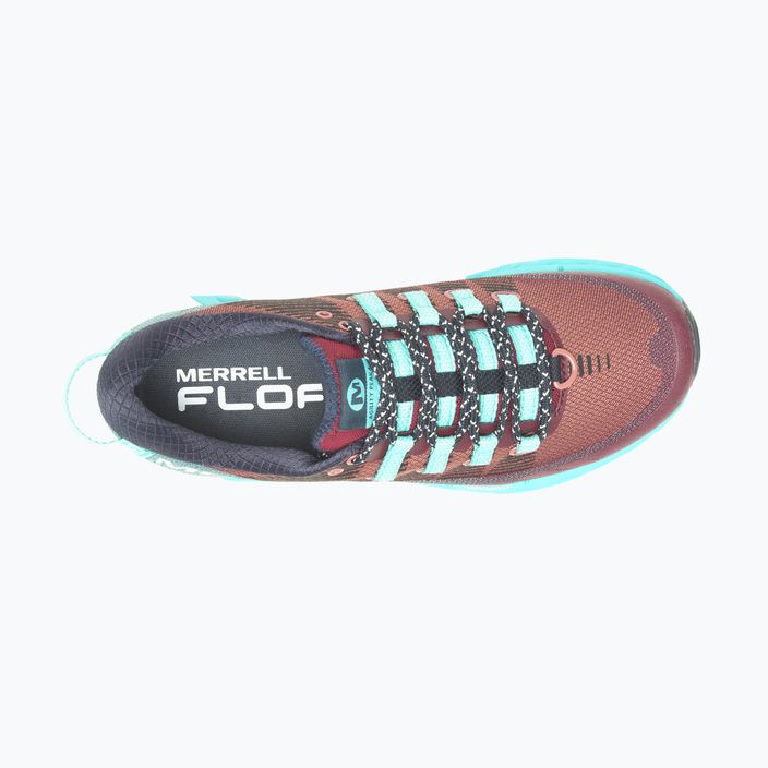 Merrell Agility Peak 4 women's running shoes burgundy-blue J067546 15