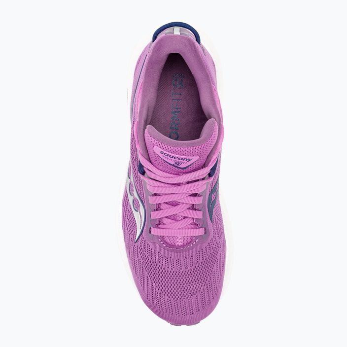 Women's running shoes Saucony Triumph 21 grape/indigo 7
