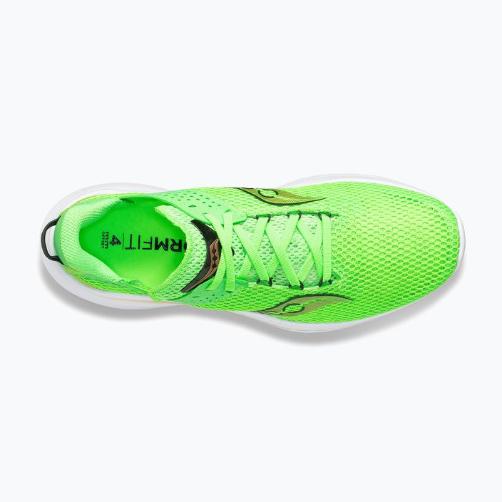 Men's Saucony Kinvara 14 slime/gold running shoes 13