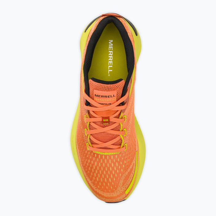 Merrell Morphlite melon/hiviz men's running shoes 5