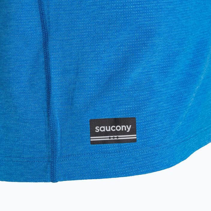 Men's Saucony Stopwatch cobalt heather running shirt 3
