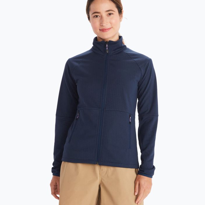 Women's Marmot Leconte Fleece sweatshirt navy blue 128102975