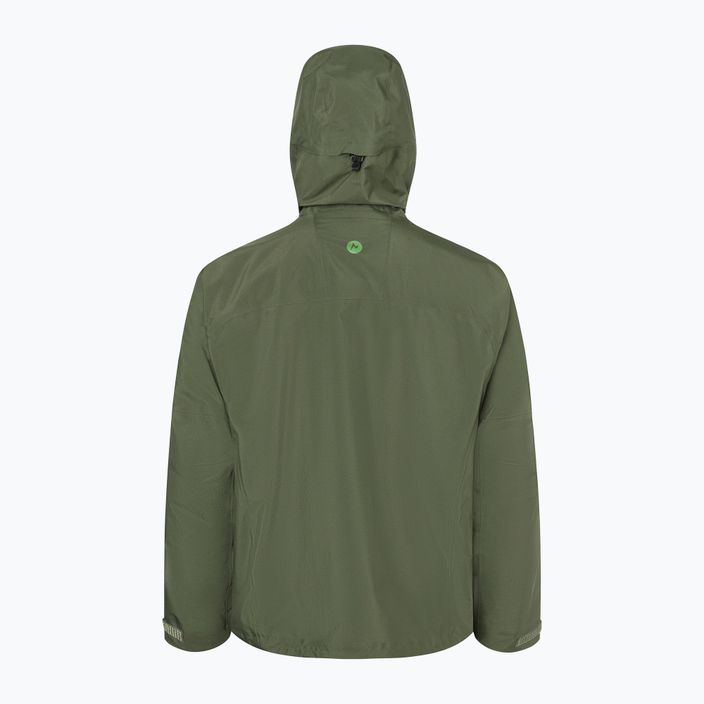 Men's Marmot Alpinist green membrane rain jacket M123484859S 2