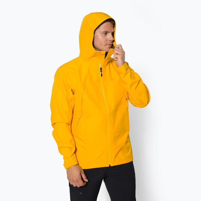 Men's Marmot Minimalist Pro yellow membrane rain jacket M123519342S 5
