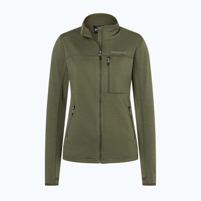 Marmot Preon women's fleece sweatshirt green M12399 5