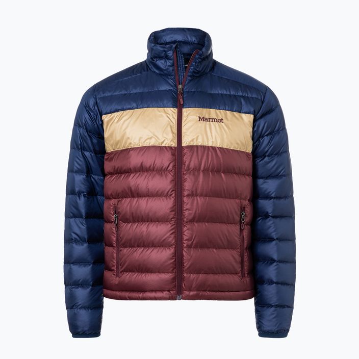 Marmot men's down jacket Ares navy blue and maroon 71260 5