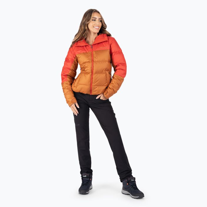 Marmot women's down jacket Guides Down Hoody brown and red 79300 2