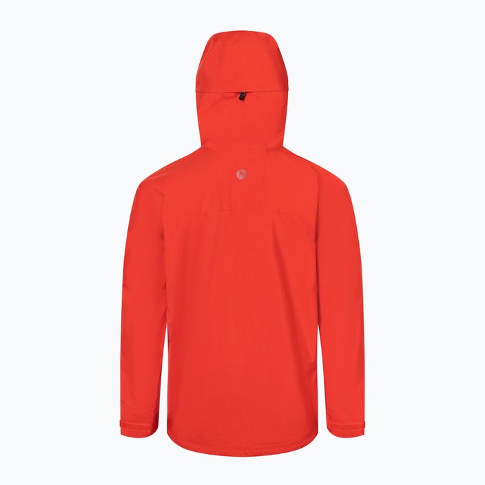 Men's Marmot Alpinist Gore Tex rain jacket red M12348 2