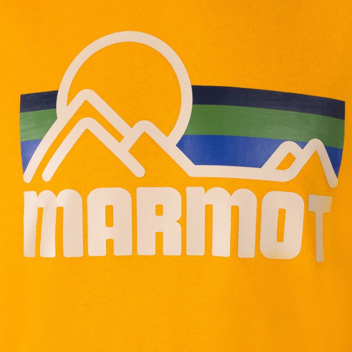 Men's Marmot Coastal Hood trekking sweatshirt yellow M13635 3