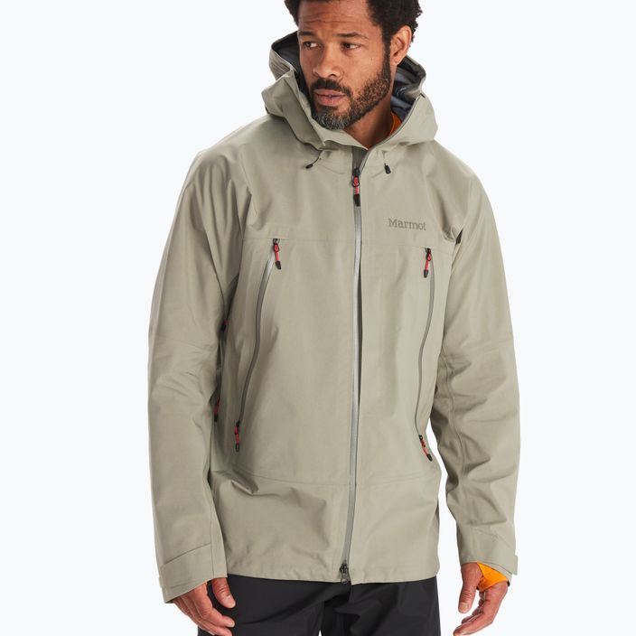 Men's Marmot Alpinist GORE-TEX grey rain jacket M1234821543 7