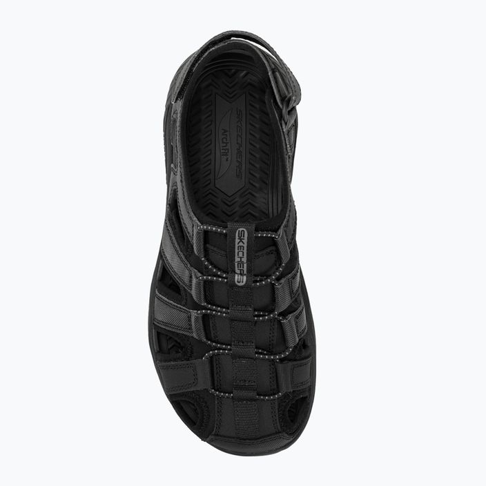 SKECHERS men's Arch Fit Motley SD Verlander black sandals 5