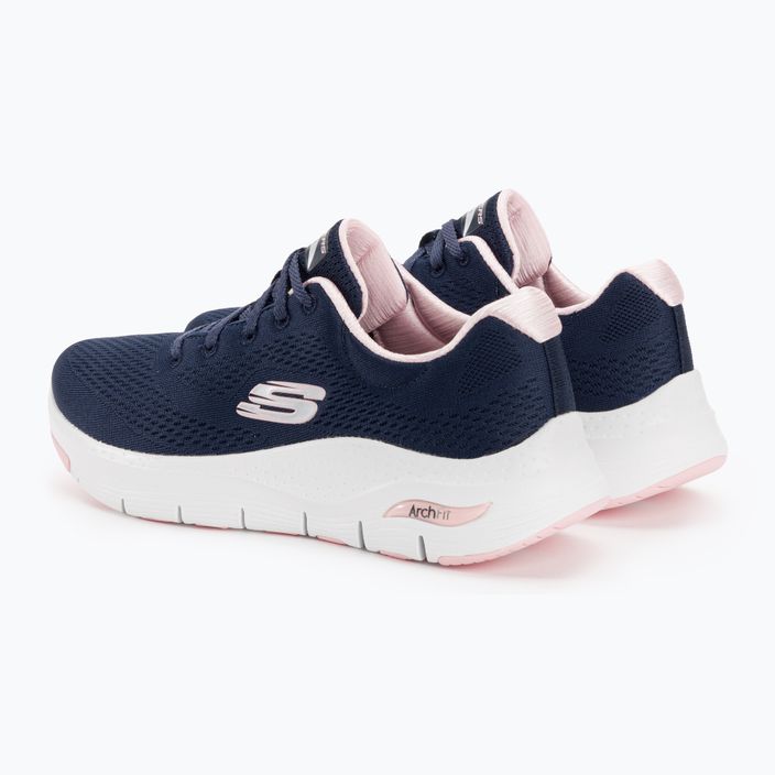 Women's training shoes SKECHERS Arch Fit Big Appeal navy/pink 3