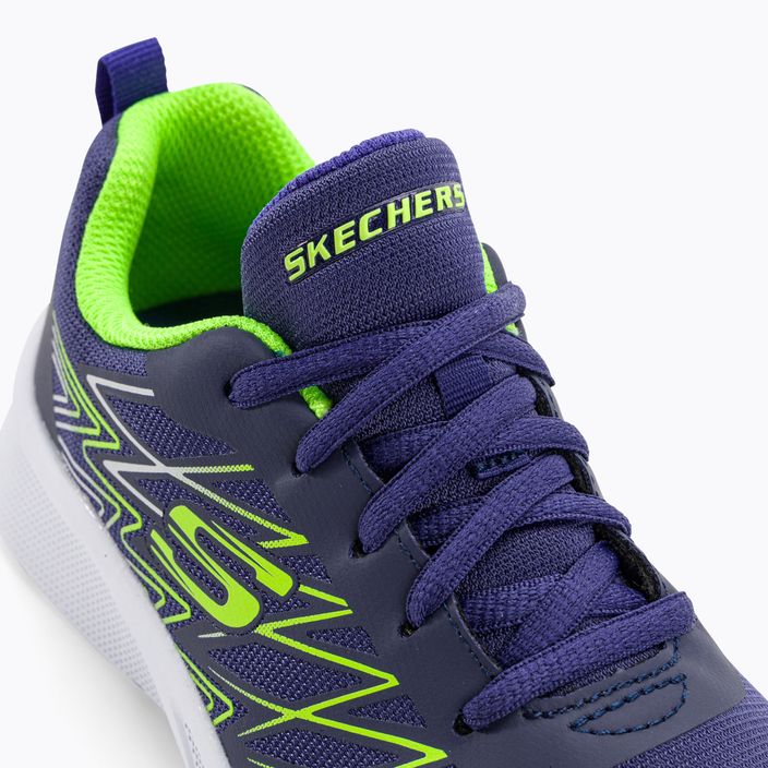SKECHERS Microspec Quick Sprint children's training shoes navy/lime 8