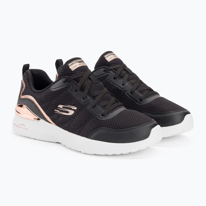 Women's training shoes SKECHERS Skech-Air Dynamight The Halcyon black/rose gold 4