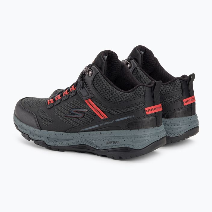 Men's SKECHERS Go Run Trail Altitude Element black/charcoal running shoes 3