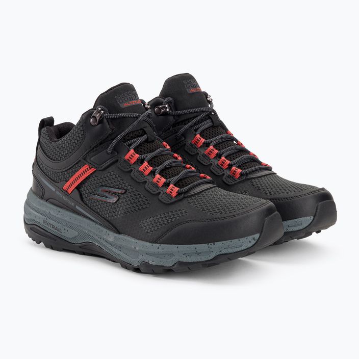Men's SKECHERS Go Run Trail Altitude Element black/charcoal running shoes 4