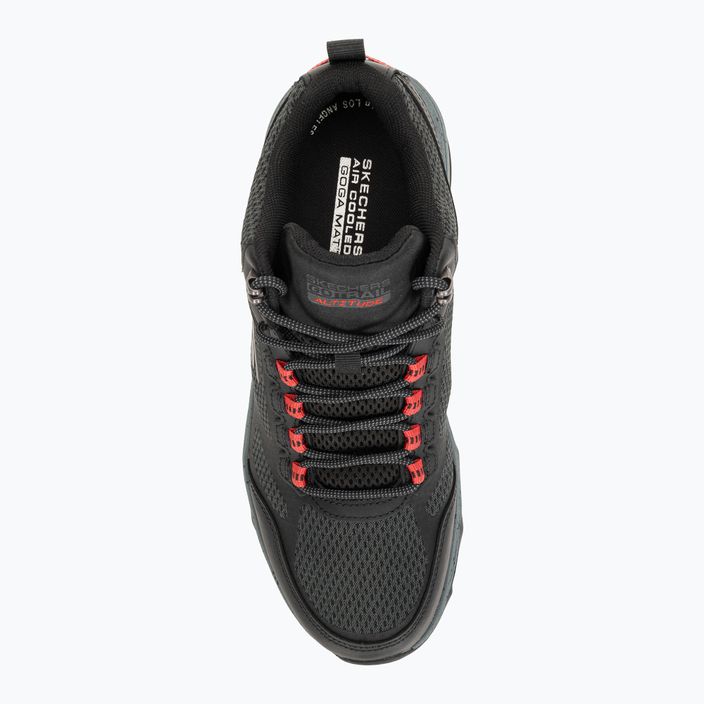 Men's SKECHERS Go Run Trail Altitude Element black/charcoal running shoes 6