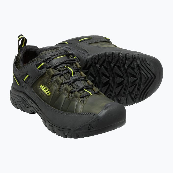 Men's trekking boots KEEN Targhee III Wp green-black 1026860 12
