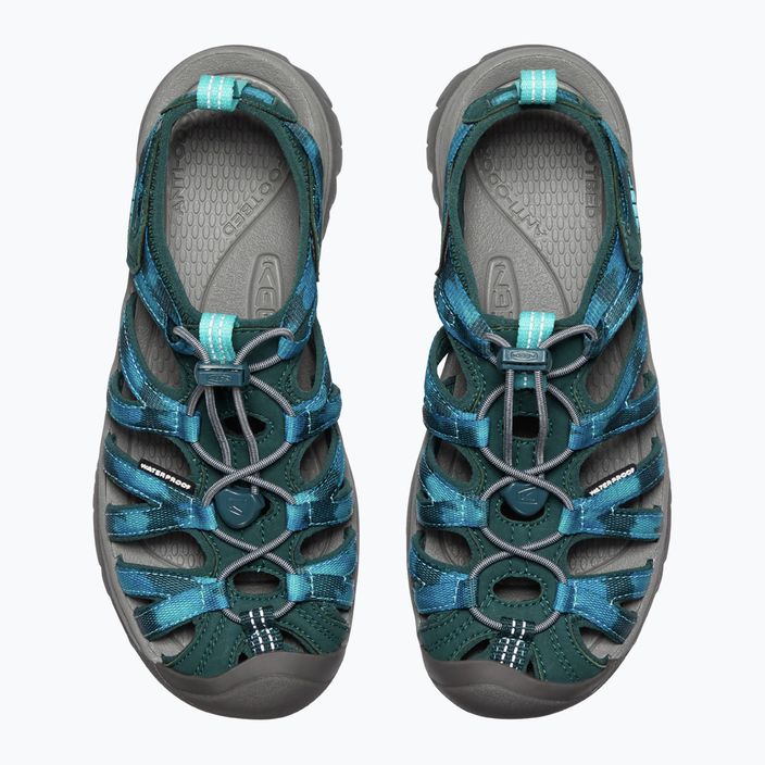 Keen Whisper Sea Moss women's trekking sandals blue 1027362 13