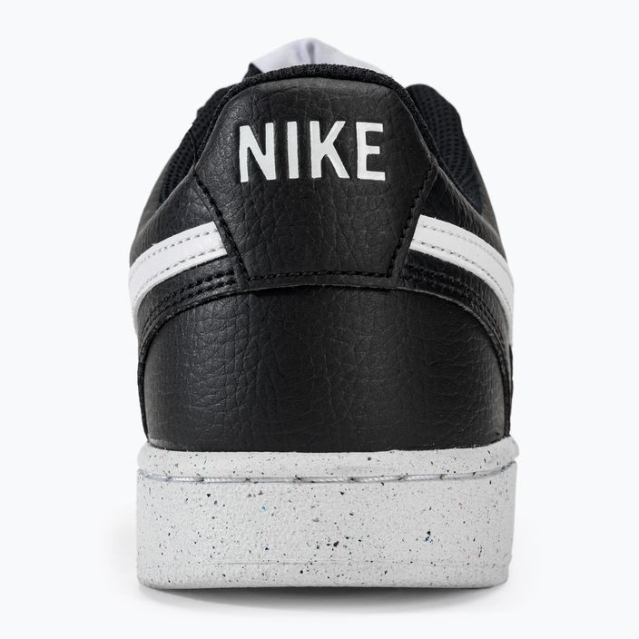 Men's Nike Court Vision Low Next Nature black/white/black shoes 6
