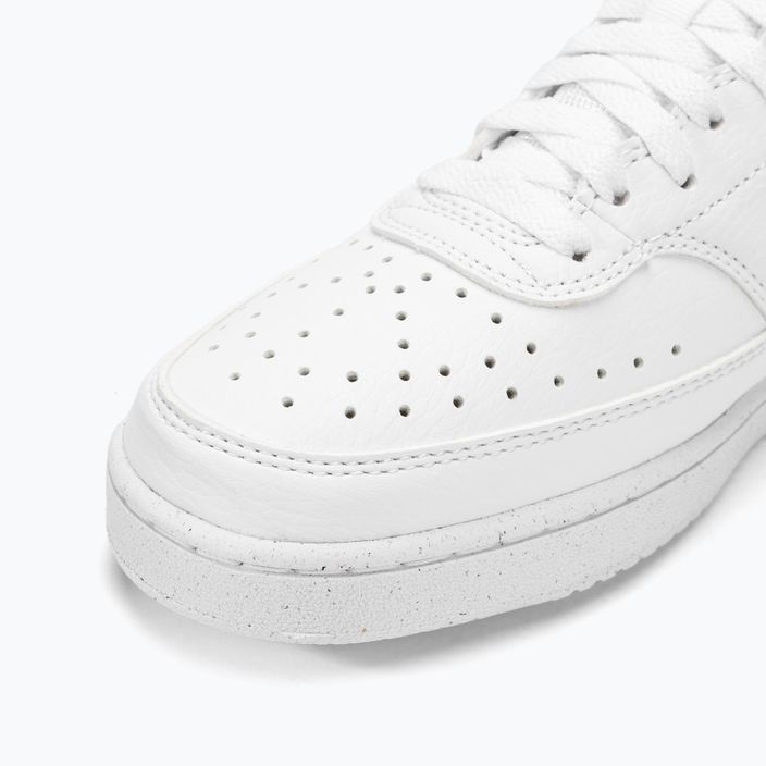 Men's Nike Court Vision Low Next Nature white/white/white shoes 7