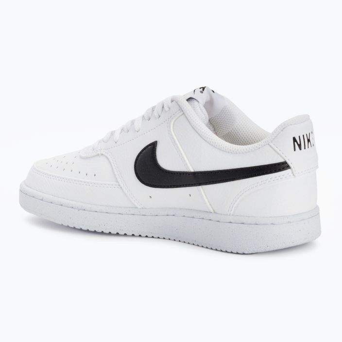 Nike Court Vision Low Next Nature women's shoes white/black 3