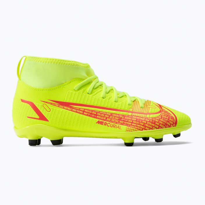 Nike Superfly 8 Club FG/MG Jr children's football boots yellow CV0790-760 2