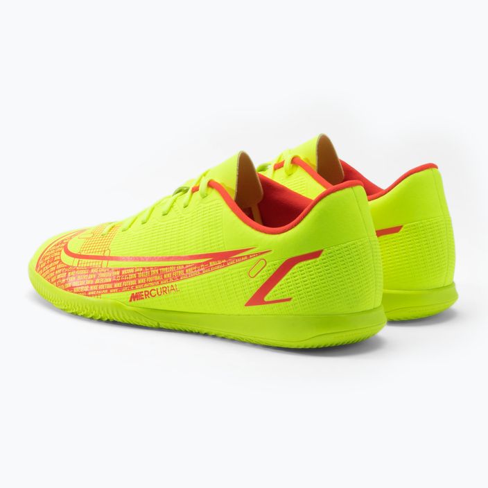 Men's football boots Nike Vapor 14 Club IC yellow CV0980-760 3
