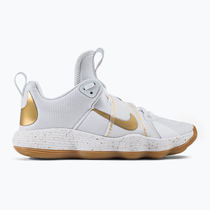 Nike React Hyperset SE volleyball shoes white and gold DJ4473-170 2