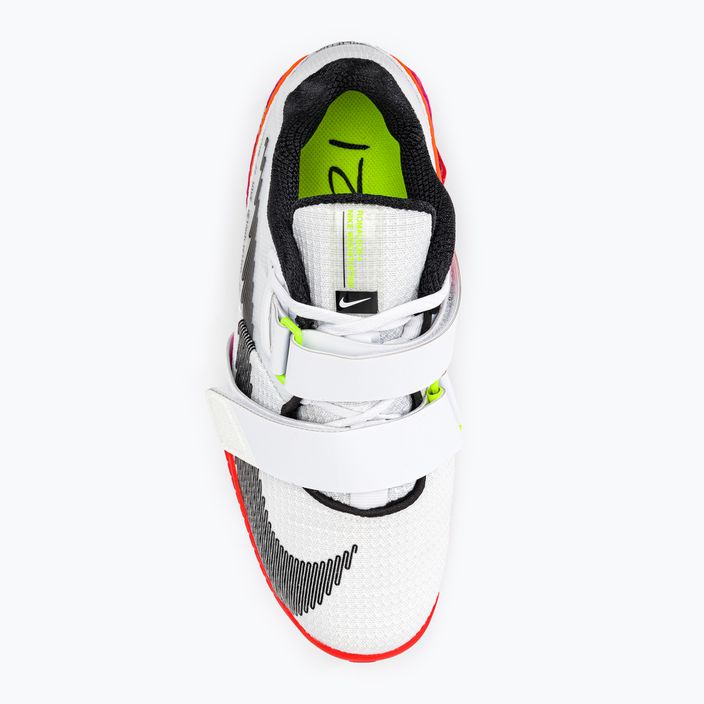 Nike Romaleos 4 Olympic Colorway weightlifting shoes white/black/bright crimson 6