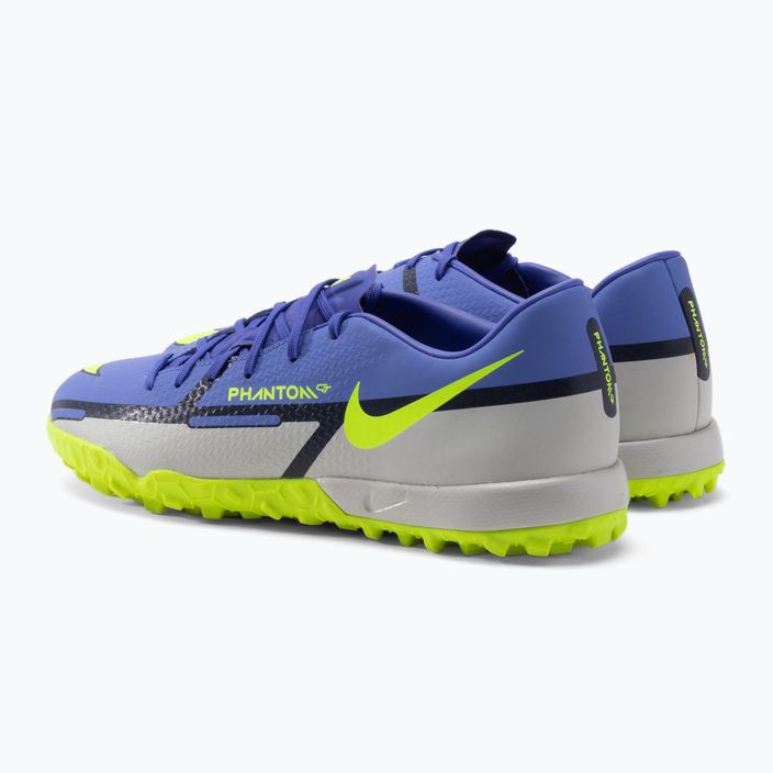 Men's Nike Phantom GT2 Academy TF football boots blue DC0803-570 3