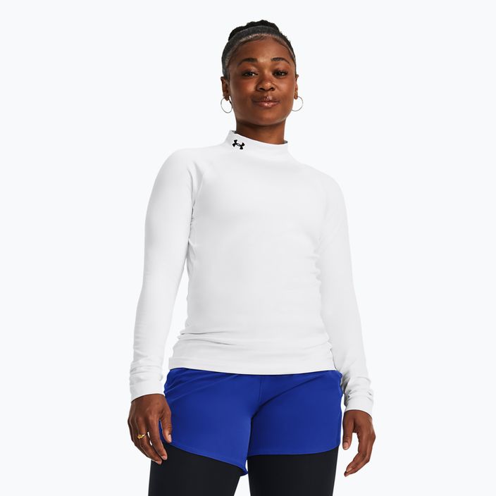 Under Armour Authentics CG Mockneck white/black women's training longsleeve