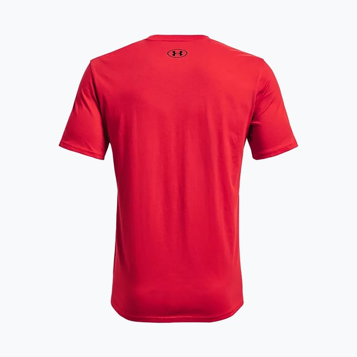 Under Armour UA Sportstyle Logo SS men's training t-shirt red 1329590 2