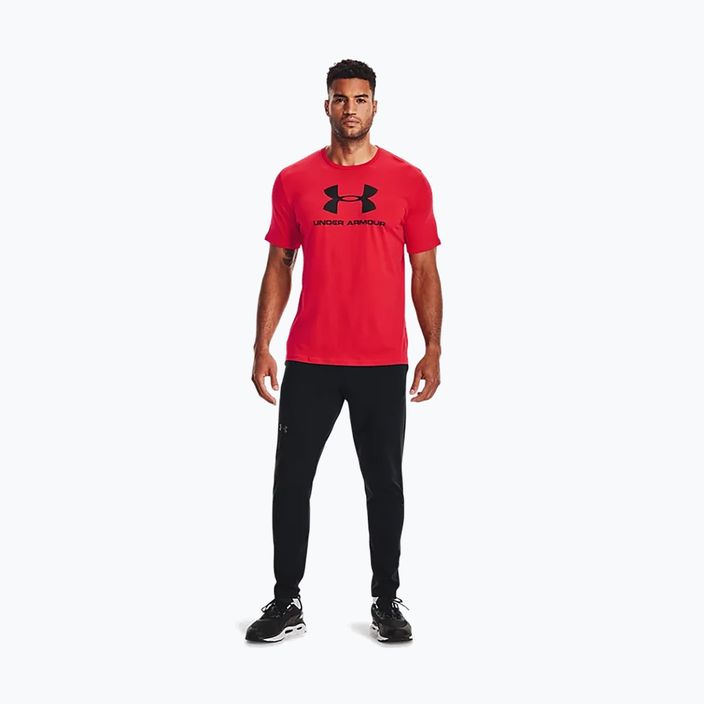 Under Armour UA Sportstyle Logo SS men's training t-shirt red 1329590 5