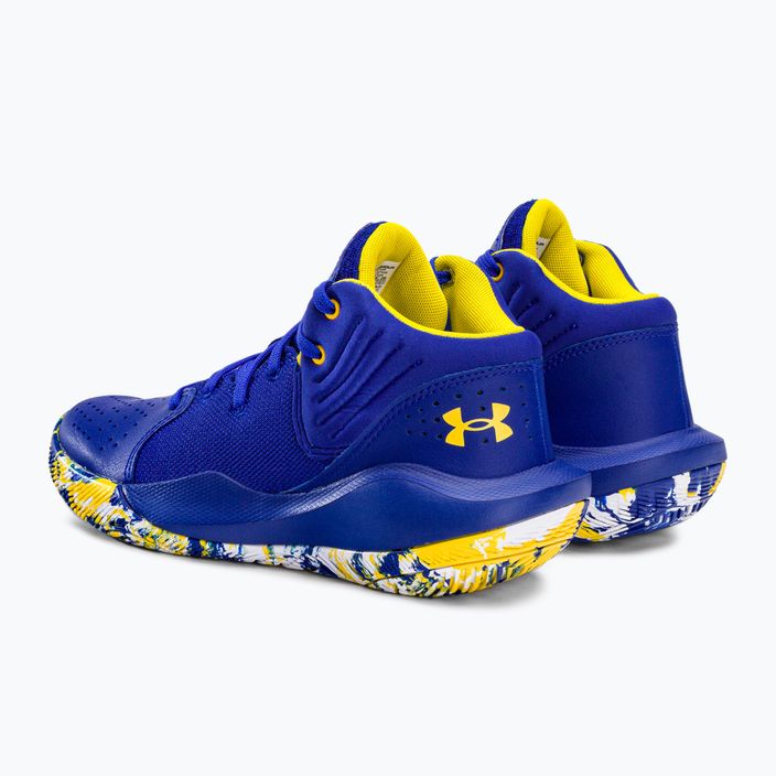 Under Armour men's basketball shoes GS Jet '21 400 blue and white 3024794-400 3