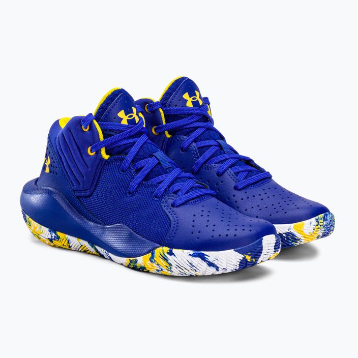 Under Armour men's basketball shoes GS Jet '21 400 blue and white 3024794-400 5