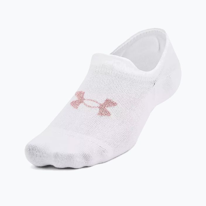 Under Armour Ultra Lo 3Pk socks white/retro pink 2