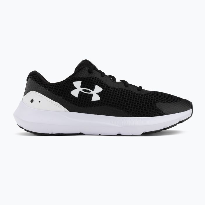 Under Armour Surge 3 men's running shoes black and white 3024883 2