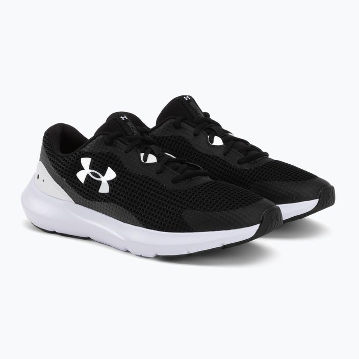 Under Armour Surge 3 men's running shoes black and white 3024883 4