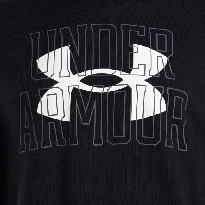Under Armour men's training sweatshirt Rival Terry Logo Crew black 1370391 3