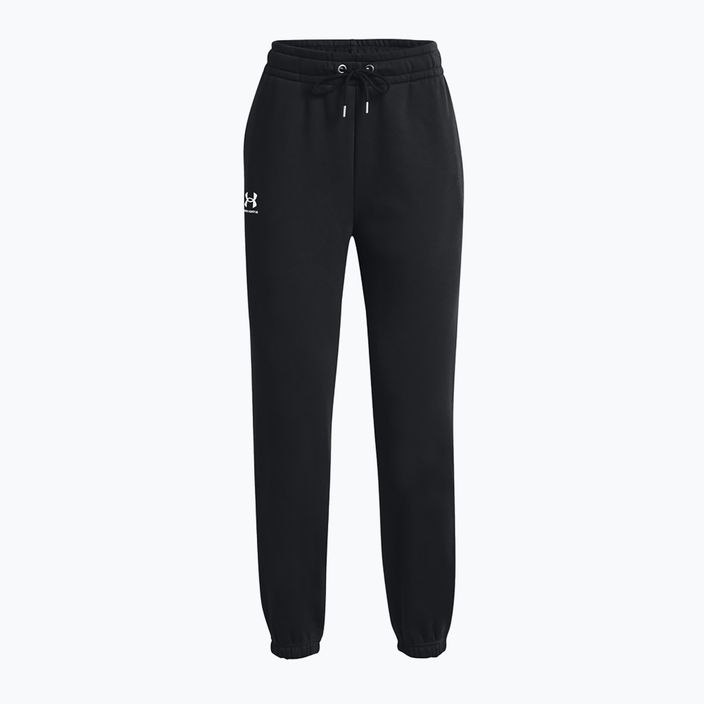 Under Armour Essential Fleece Joggers black/white women's training trousers 5