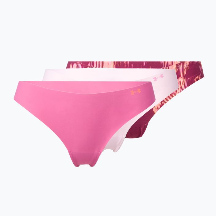 Under Armour women's seamless panties Ps Thong 3-Pack pink 1325617-669