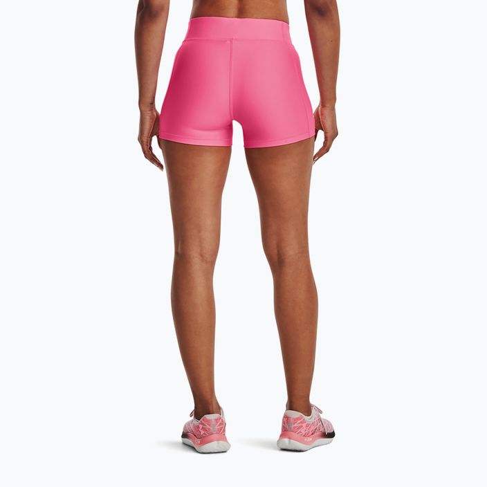Under Armour Armour Mid Rise women's training shorts pink 1360925 2