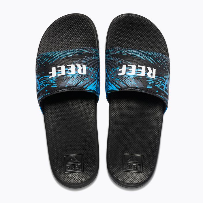 REEF One Slide men's flip-flops black and blue CJ0612 11