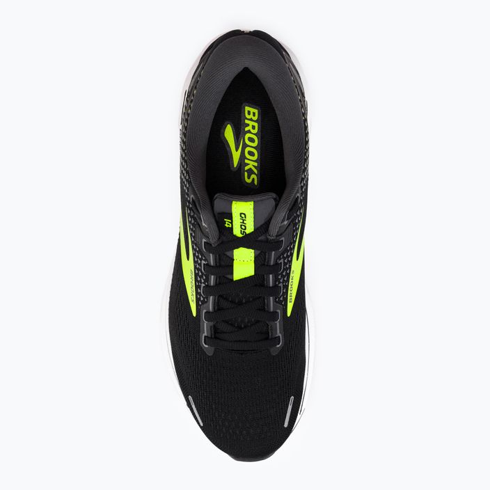Brooks Ghost 14 men's running shoes black-green 1103691D047 6