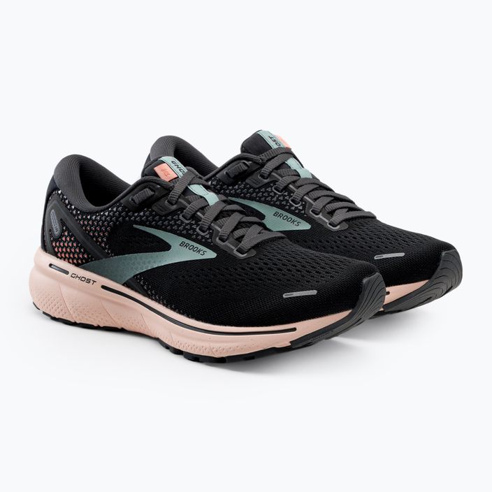 Women's running shoes Brooks Ghost 14 black/pink 1203561B026 5