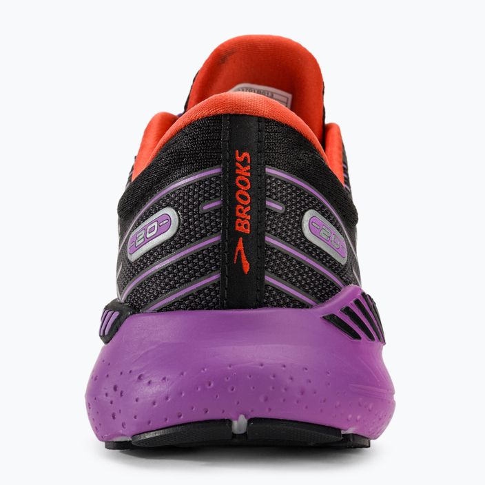 Women's running shoes Brooks Glycerin GTS 20 black/bellflower/fiesta 6