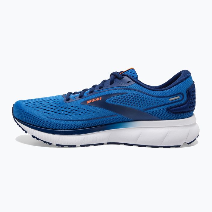 Brooks Trace 2 men's running shoes palace blue/blue depths/orange 3
