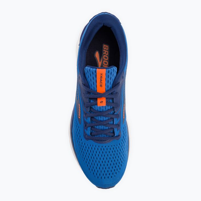 Brooks Trace 2 men's running shoes palace blue/blue depths/orange 7